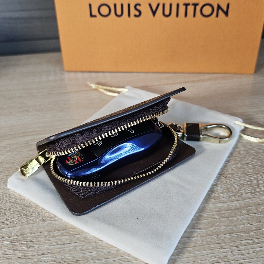 LV Monogram Key Fob Holder Keychain or Coin Case - Picture 6 of 6